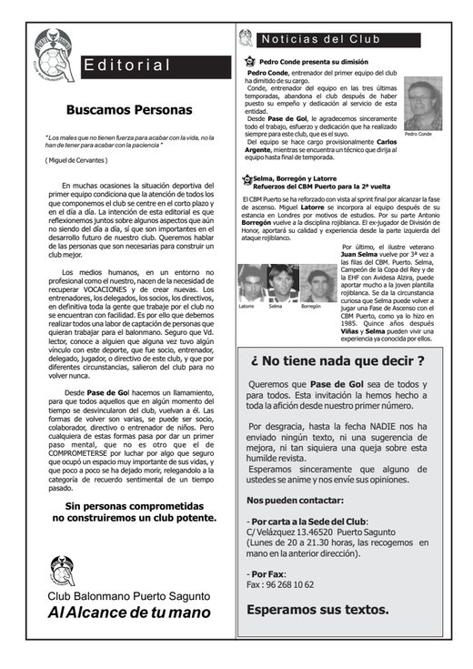 Portada Pase de Gol Numero 07