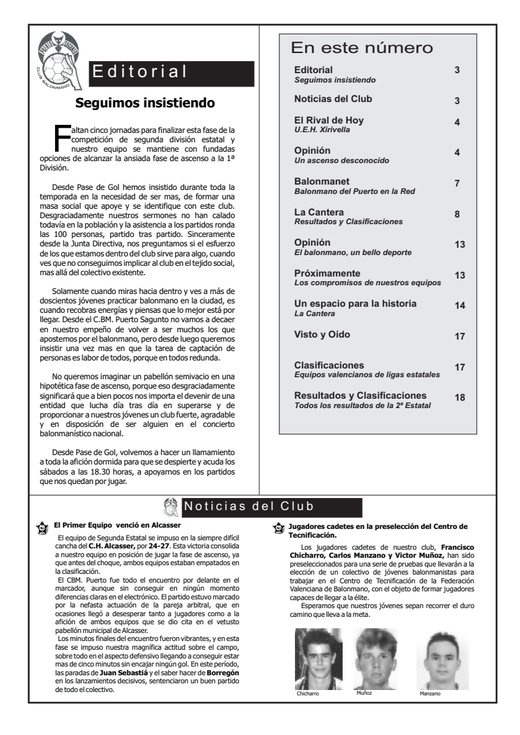 Portada Pase de Gol Numero 11