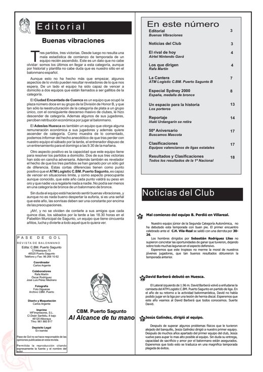 Portada Pase de Gol Numero 02