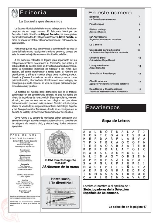 Portada Pase de Gol Numero 09