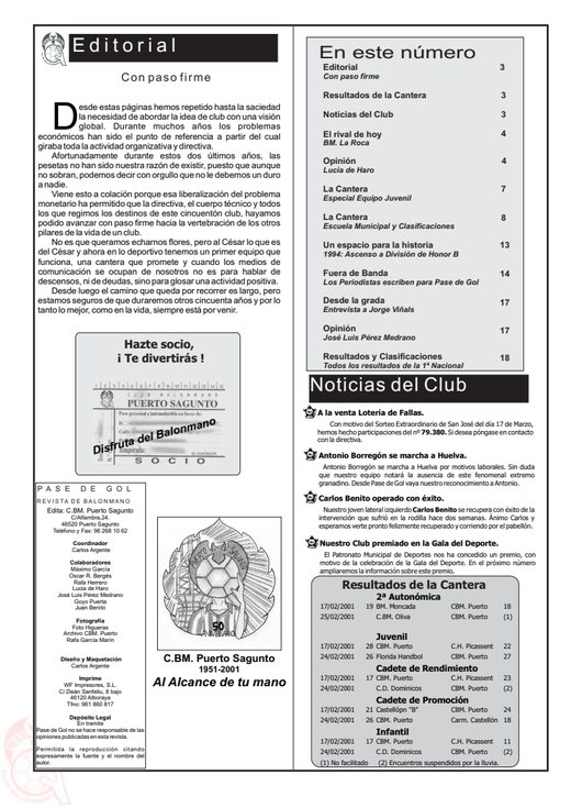 Portada Pase de Gol Numero 11