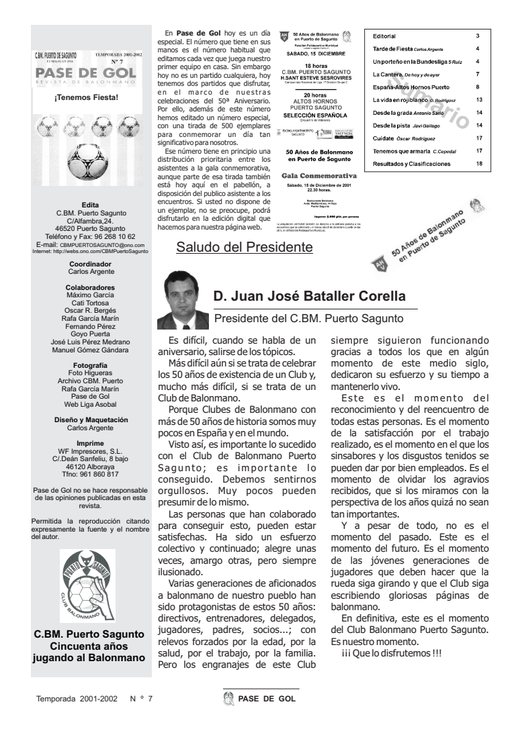 Portada Pase de Gol Numero 07