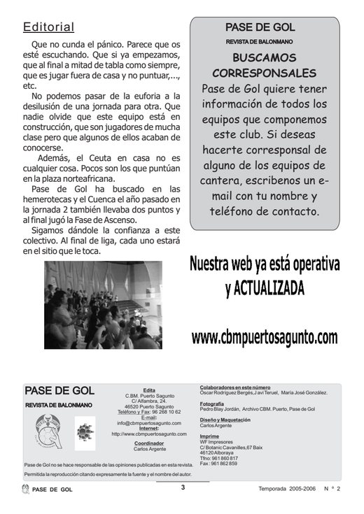 Portada Pase de Gol Numero 02