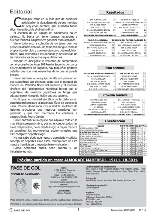 Portada Pase de Gol Numero 04