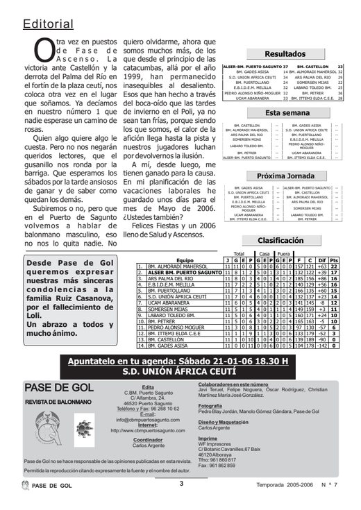 Portada Pase de Gol Numero 07