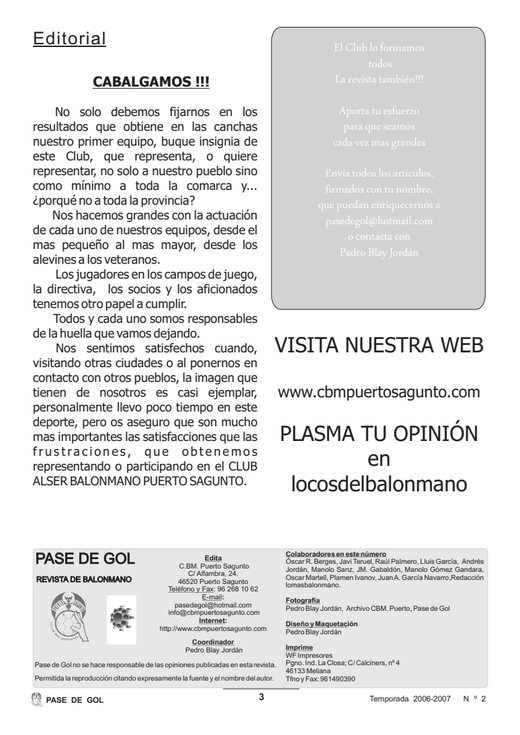 Portada Pase de Gol Numero 02