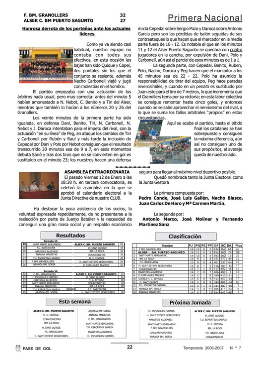 Portada Pase de Gol Numero 07