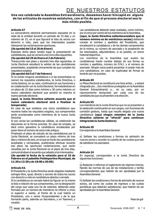 Portada Pase de Gol Numero 08