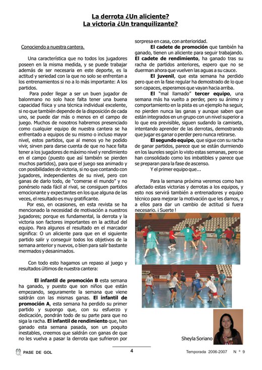 Portada Pase de Gol Numero 09