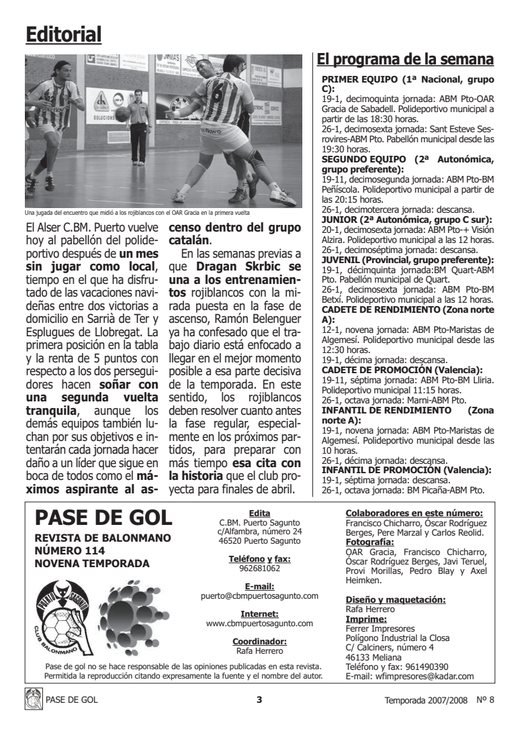 Portada Pase de Gol Numero 08