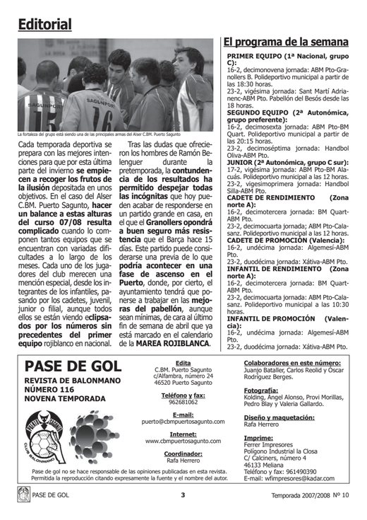 Portada Pase de Gol Numero 10