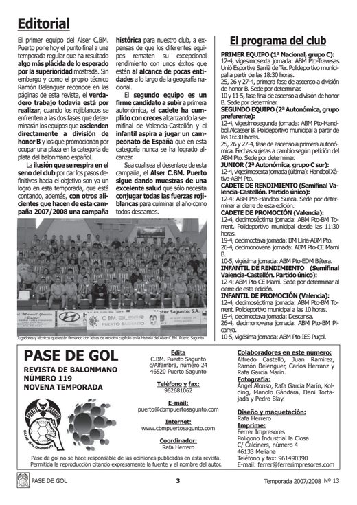Portada Pase de Gol Numero 13
