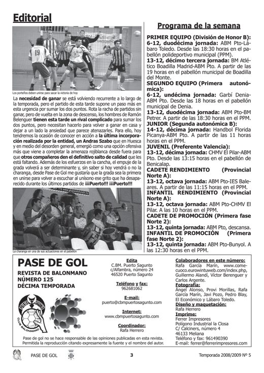 Portada Pase de Gol Numero 05