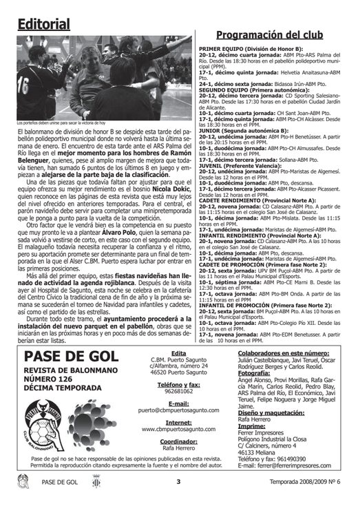 Portada Pase de Gol Numero 06