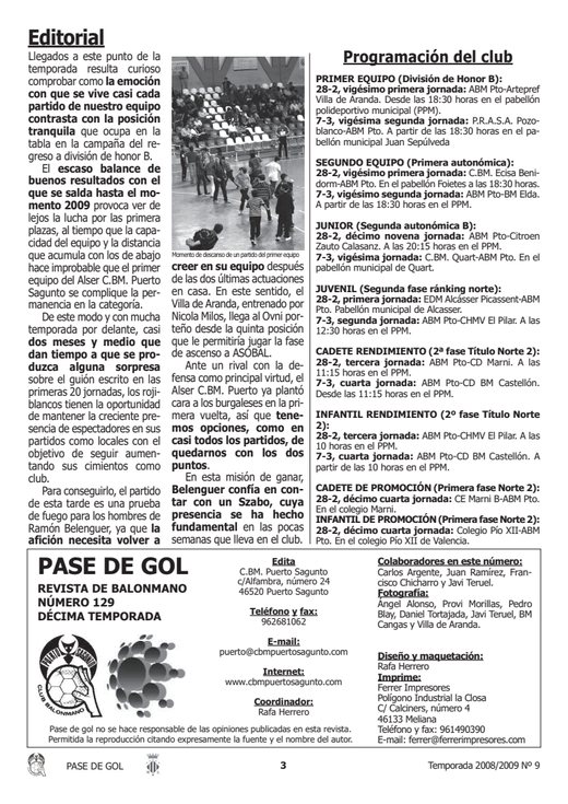 Portada Pase de Gol Numero 09