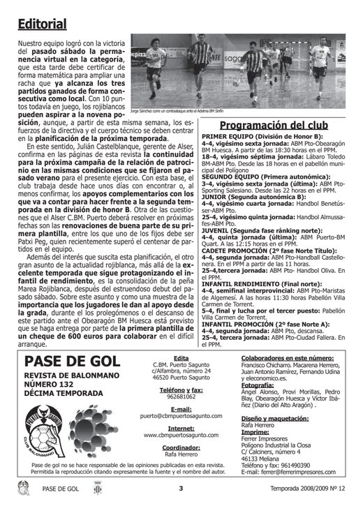 Portada Pase de Gol Numero 12