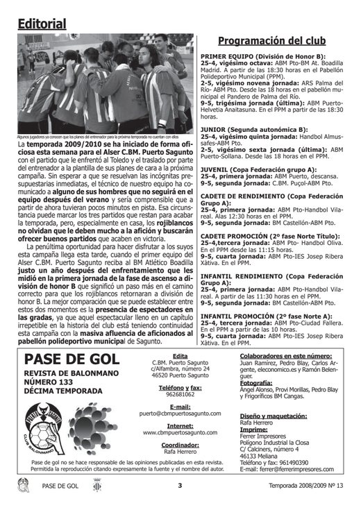 Portada Pase de Gol Numero 13