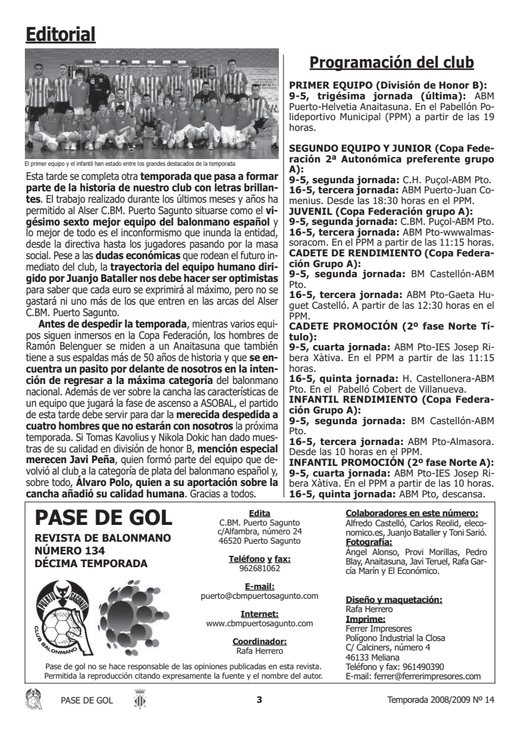Portada Pase de Gol Numero 14
