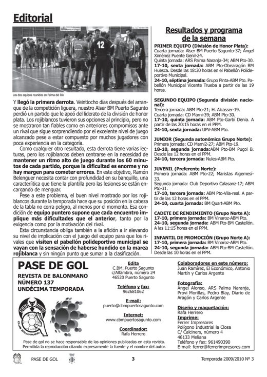 Portada Pase de Gol Numero 03