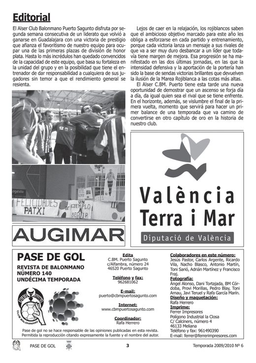 Portada Pase de Gol Numero 06