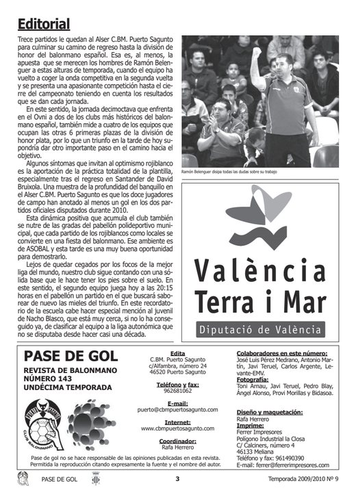 Portada Pase de Gol Numero 09
