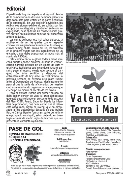 Portada Pase de Gol Numero 10