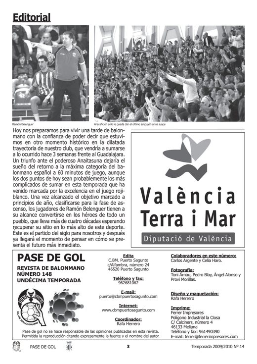 Portada Pase de Gol Numero 14