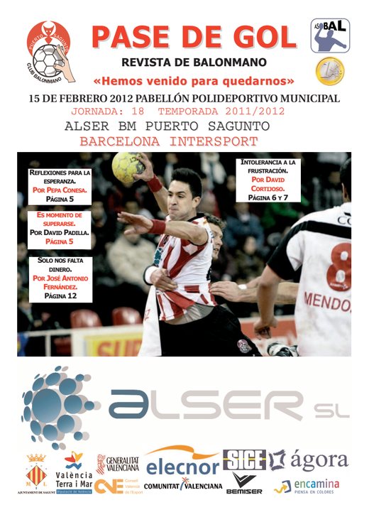 Portada Pase de Gol Numero 10