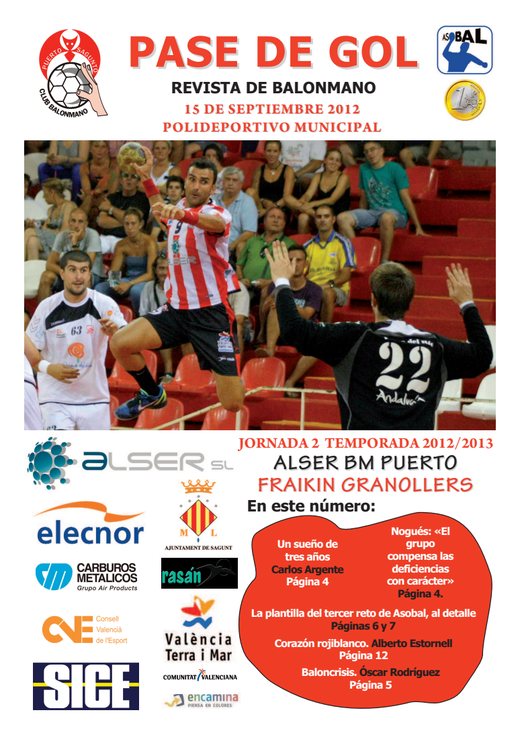 Portada Pase de Gol Numero 01