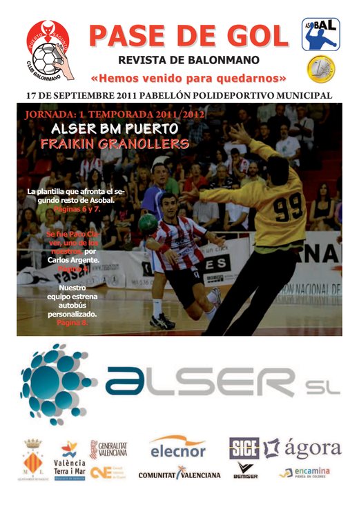 Portada Pase de Gol Numero 01