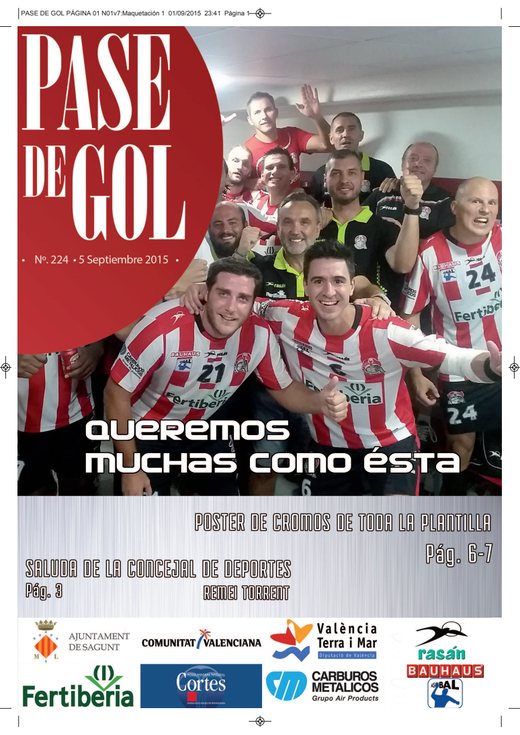 Portada Pase de Gol Numero 01