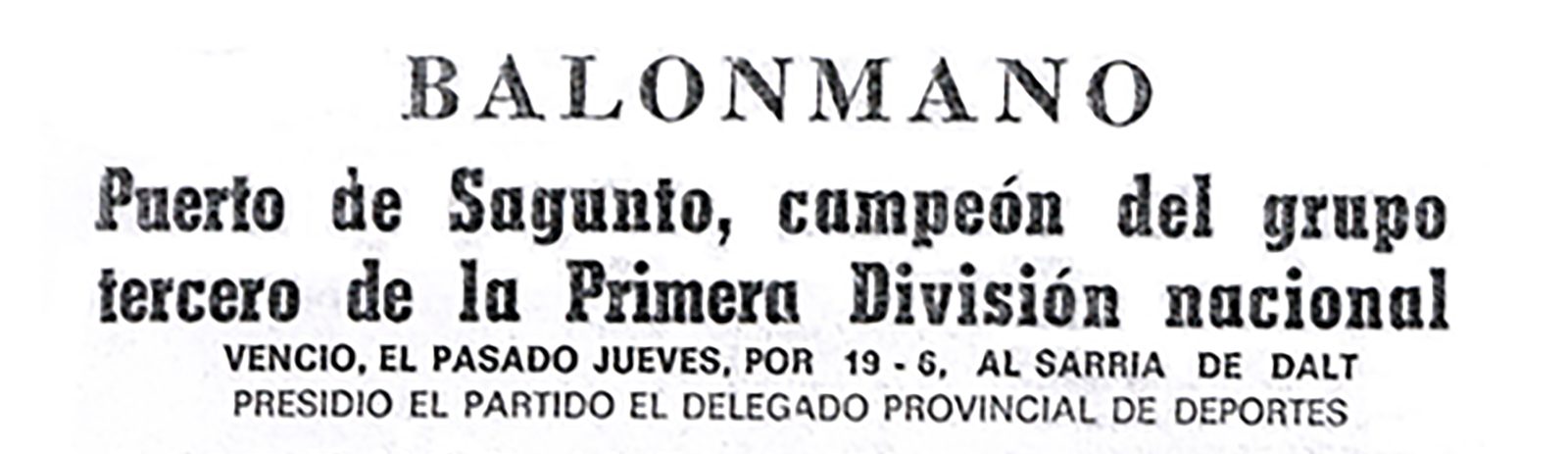 Recorte Las Provincias temporada 1971-72